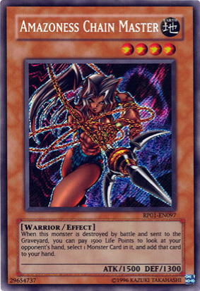 Amazoness Chain Master [RP01-EN097] Secret Rare | Good Games Adelaide SA