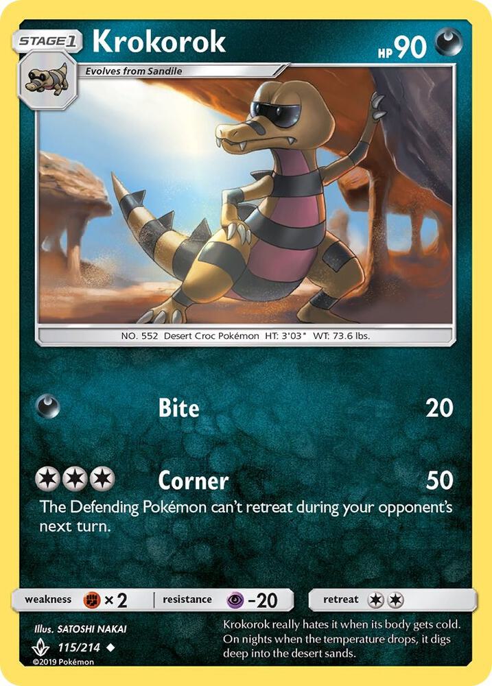 Krokorok 115/214 (SM - Unbroken Bonds)  | Good Games Adelaide SA