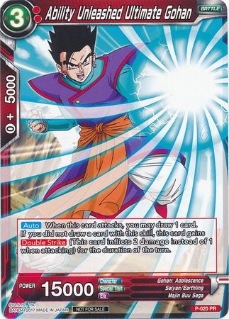 Ability Unleashed Ultimate Gohan (P-020) [Promotion Cards] | Good Games Adelaide SA