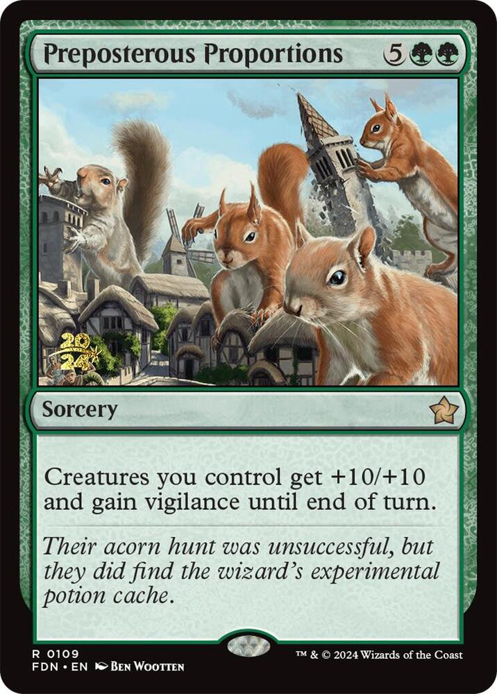 Preposterous Proportions 109 (Prerelease Cards)  - Foil | Good Games Adelaide SA