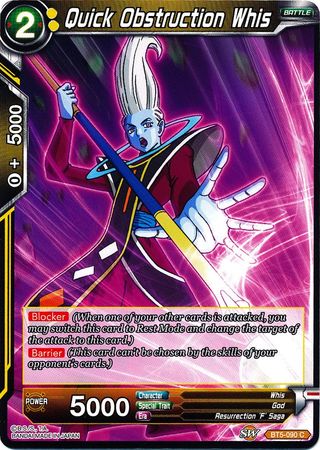 Quick Obstruction Whis (BT5-090) [Miraculous Revival] | Good Games Adelaide SA