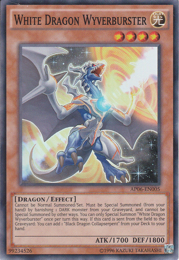 White Dragon Wyverburster [AP06-EN005] Super Rare | Good Games Adelaide SA