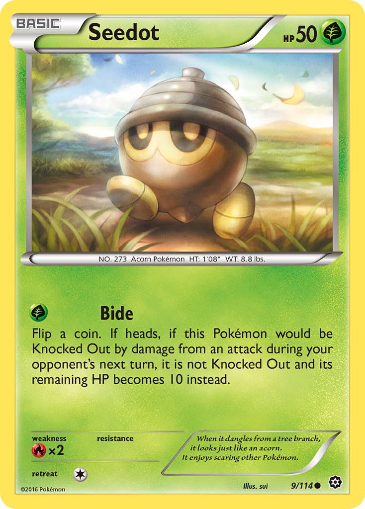 Seedot (9/114) [XY: Steam Siege] | Good Games Adelaide SA