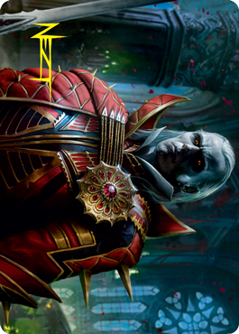 Edgar, Charmed Groom 2 Art Card (Gold-Stamped Signature) [Innistrad: Crimson Vow Art Series] | Good Games Adelaide SA