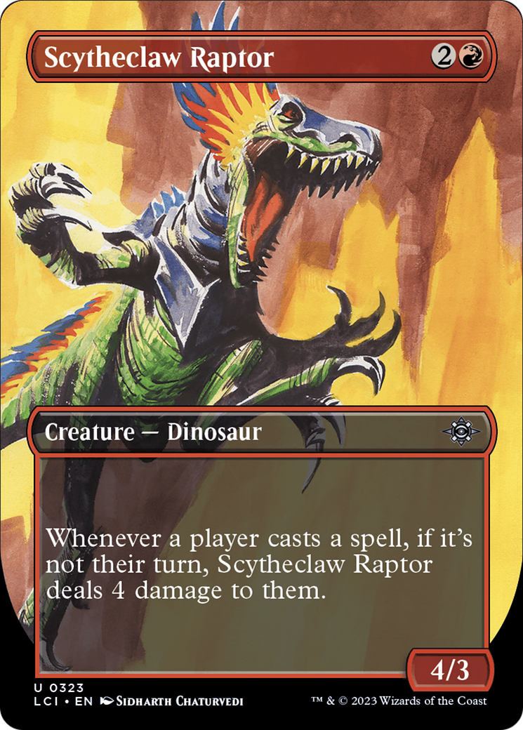 Scytheclaw Raptor (Borderless) [The Lost Caverns of Ixalan] | Good Games Adelaide SA