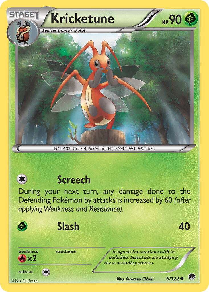 Kricketune (6/122) [XY: BREAKpoint] | Good Games Adelaide SA