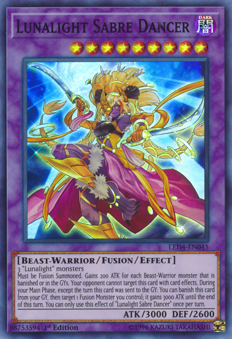 Lunalight Sabre Dancer [LED4-EN045] Super Rare | Good Games Adelaide SA