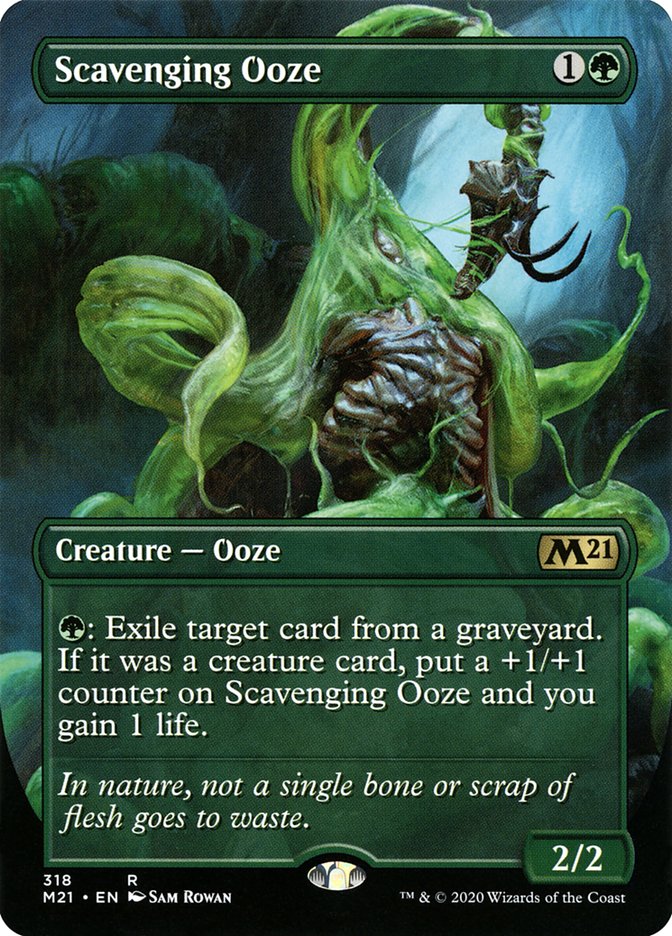 Scavenging Ooze (Alternate Art) [Core Set 2021] | Good Games Adelaide SA