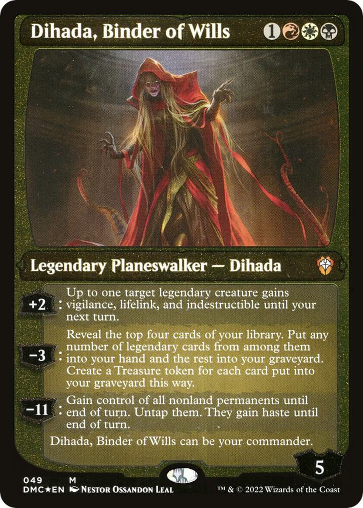 Dihada Binder of Wills Display Commander Thick Stock 49 (Commander: Dominaria United)  - Foil | Good Games Adelaide SA