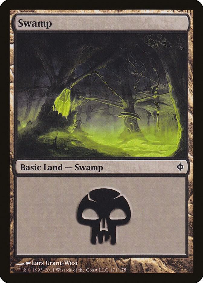Swamp 171 (New Phyrexia)  - Foil | Good Games Adelaide SA