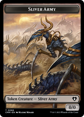Sliver Army // Sliver Double-Sided Token [Commander Masters Tokens] | Good Games Adelaide SA