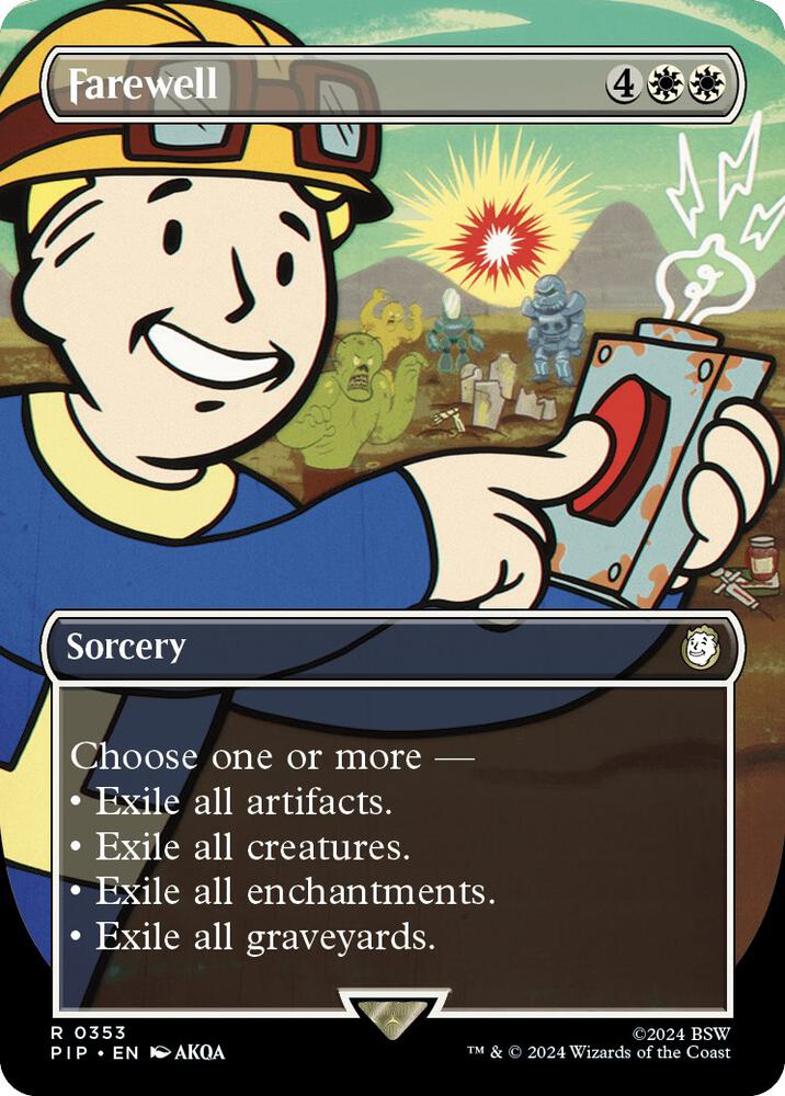 Farewell Borderless 353 (Universes Beyond: Fallout)  - Foil | Good Games Adelaide SA