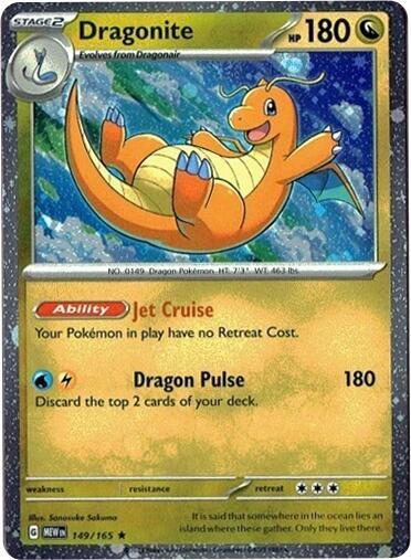Dragonite 149/165 (Miscellaneous Cards & Products)  - Cosmo Holofoil | Good Games Adelaide SA