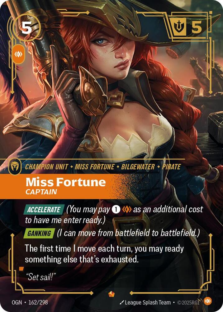 Miss Fortune - Captain 162/298 (Origins)  - Foil | Good Games Adelaide SA