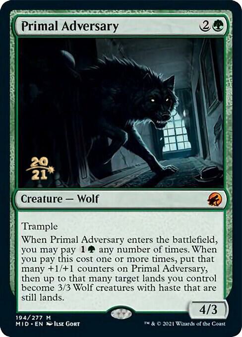 Primal Adversary 194 (Prerelease Cards)  - Foil | Good Games Adelaide SA