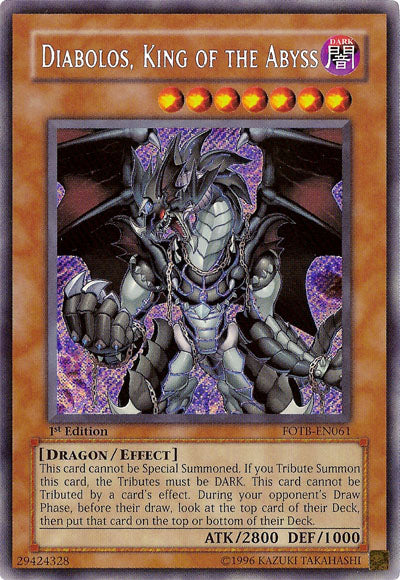 Diabolos, King of the Abyss [FOTB-EN061] Secret Rare | Good Games Adelaide SA