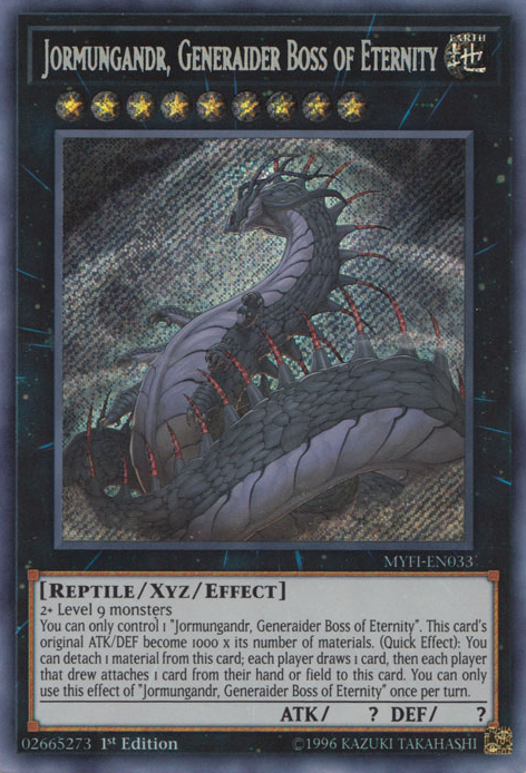Jormungandr, Generaider Boss of Eternity [MYFI-EN033] Secret Rare | Good Games Adelaide SA