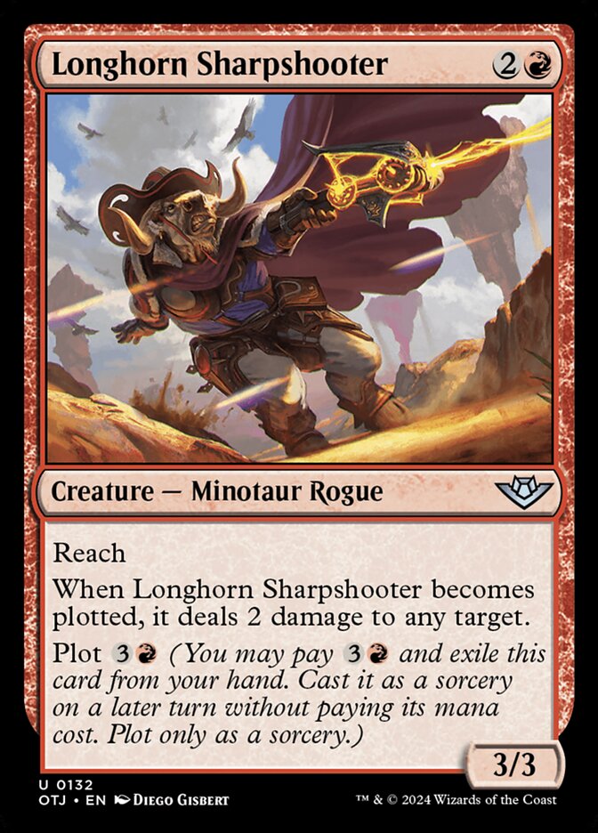 Longhorn Sharpshooter 132 (Outlaws of Thunder Junction)  | Good Games Adelaide SA