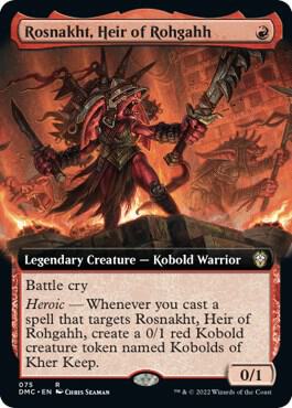 Rosnakht Heir of Rohgahh Extended Art 75 (Commander: Dominaria United)  - Foil | Good Games Adelaide SA