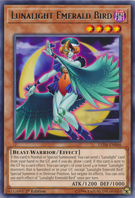 Lunalight Emerald Bird [LED4-EN046] Rare | Good Games Adelaide SA