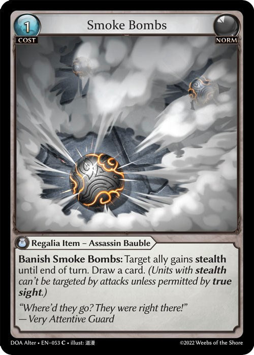 Smoke Bombs (053) [Dawn of Ashes: Alter Edition] | Good Games Adelaide SA