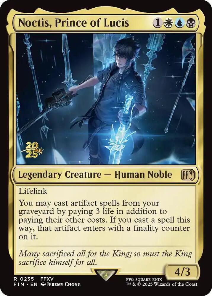 Noctis Prince of Lucis 235 (Prerelease Cards)  - Foil | Good Games Adelaide SA