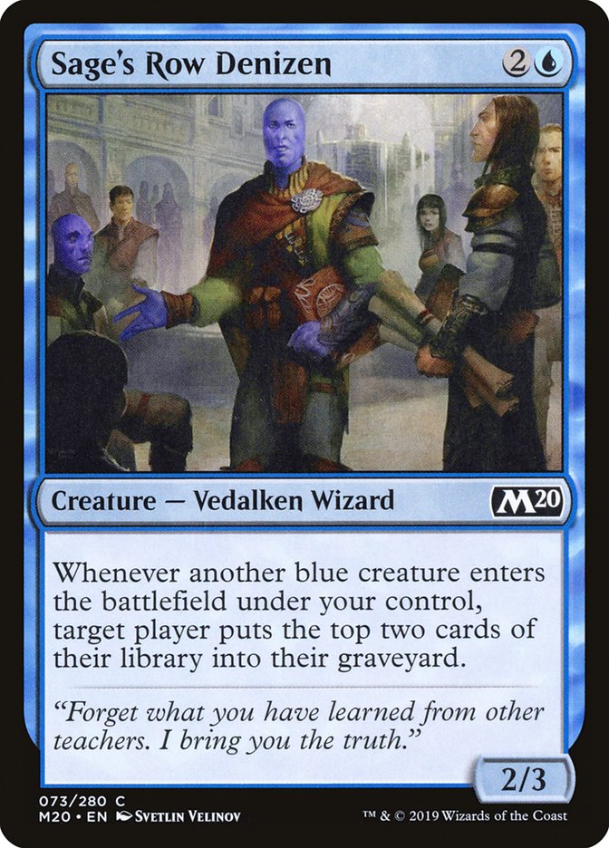 Sage's Row Denizen [Core Set 2020] | Good Games Adelaide SA