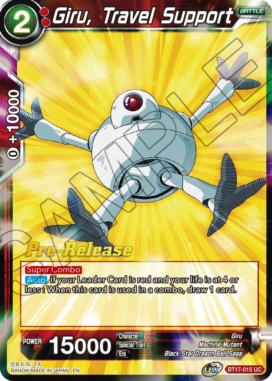 Giru, Travel Support (BT17-015) [Ultimate Squad Prerelease Promos] | Good Games Adelaide SA