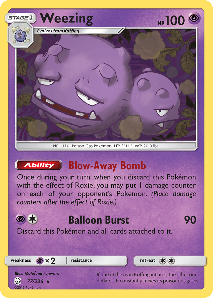 Weezing (77/236) [Sun & Moon: Cosmic Eclipse] | Good Games Adelaide SA