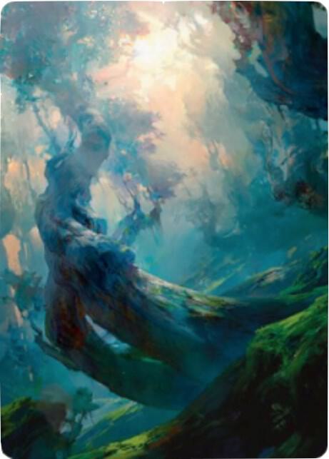 Forest Art Card 21 81 21 (Art Series: Zendikar Rising)  | Good Games Adelaide SA