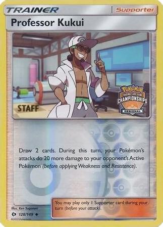 Professor Kukui 128 149 Regional Championships Staff 128/149 (League & Championship Cards)  - Reverse Holofoil | Good Games Adelaide SA