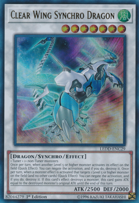 Clear Wing Synchro Dragon [LEDD-ENC29] Ultra Rare | Good Games Adelaide SA