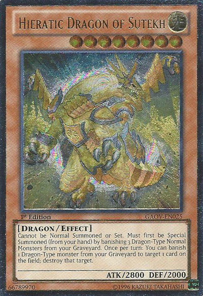 Hieratic Dragon of Sutekh [GAOV-EN025] Ultimate Rare | Good Games Adelaide SA