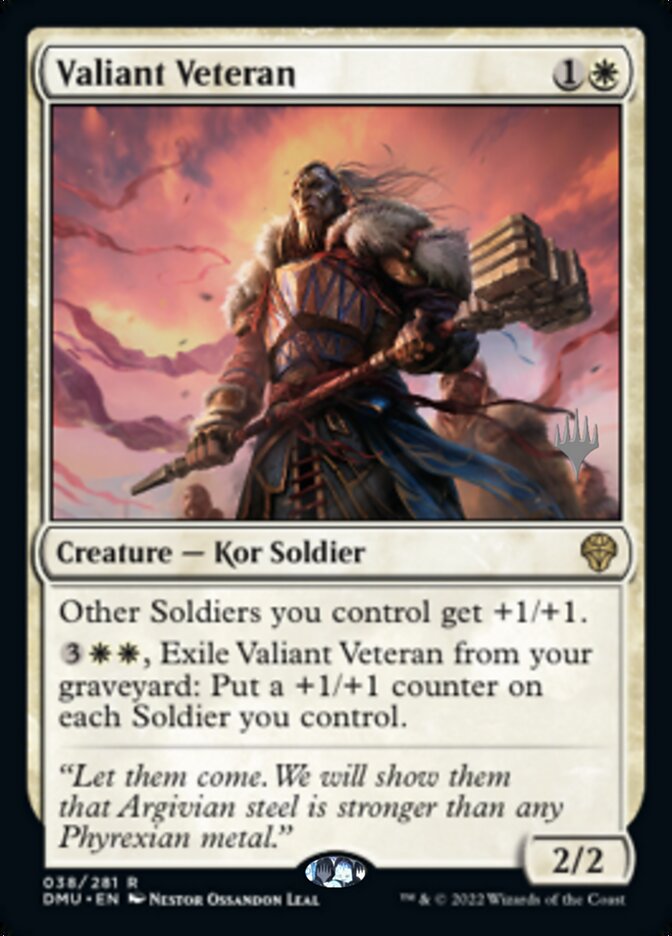 Valiant Veteran (Promo Pack) [Dominaria United Promos] | Good Games Adelaide SA