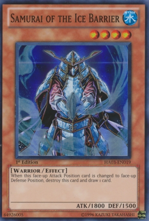 Samurai of the Ice Barrier [HA03-EN019] Super Rare | Good Games Adelaide SA