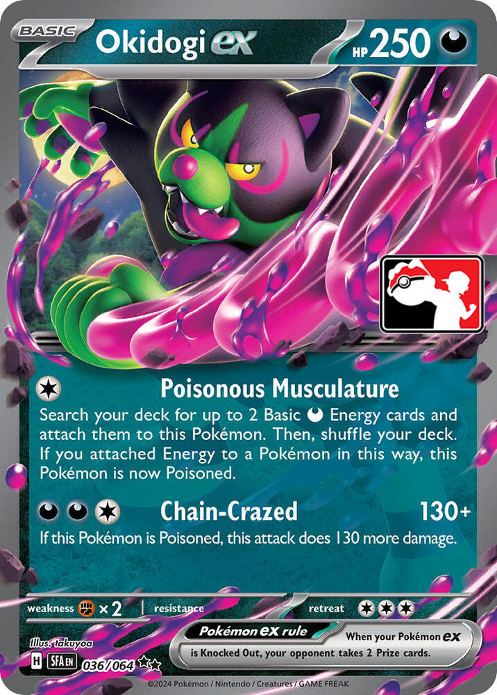 Okidogi ex Series 6 036/064 (Prize Pack Series Cards)  - Holofoil | Good Games Adelaide SA