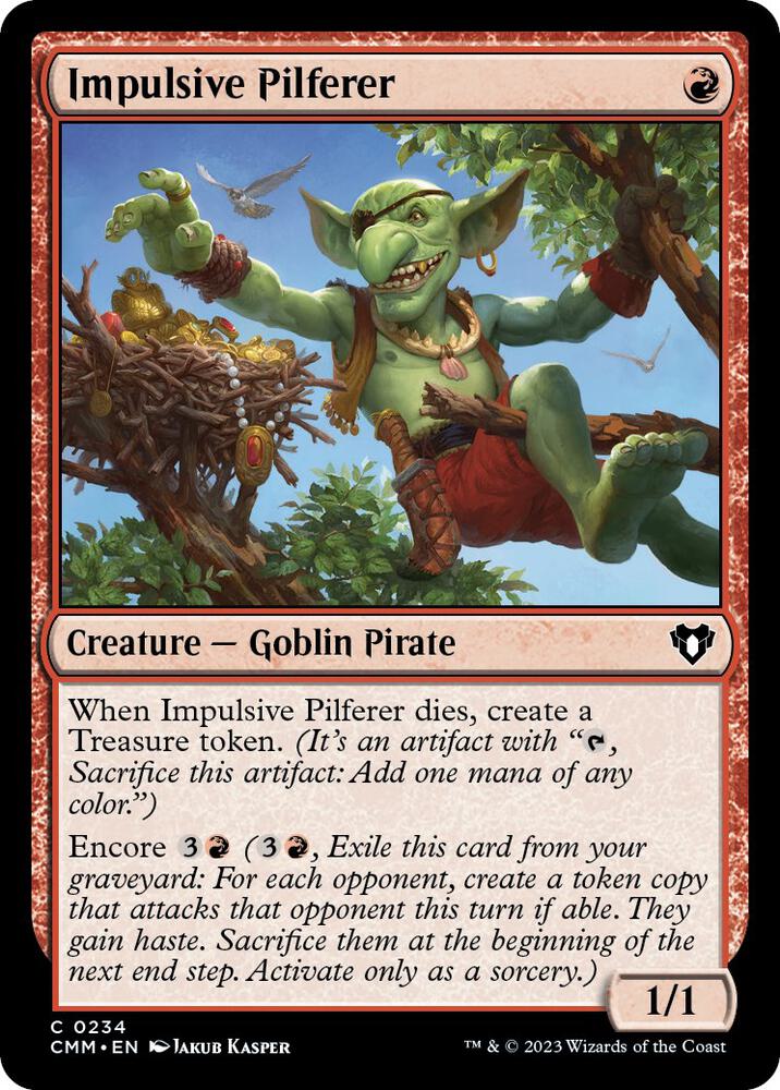 Impulsive Pilferer 234 (Commander Masters)  - Foil | Good Games Adelaide SA