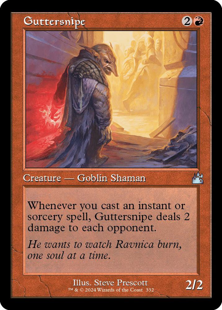Guttersnipe Retro Frame 332 (Ravnica Remastered)  - Retro | Good Games Adelaide SA
