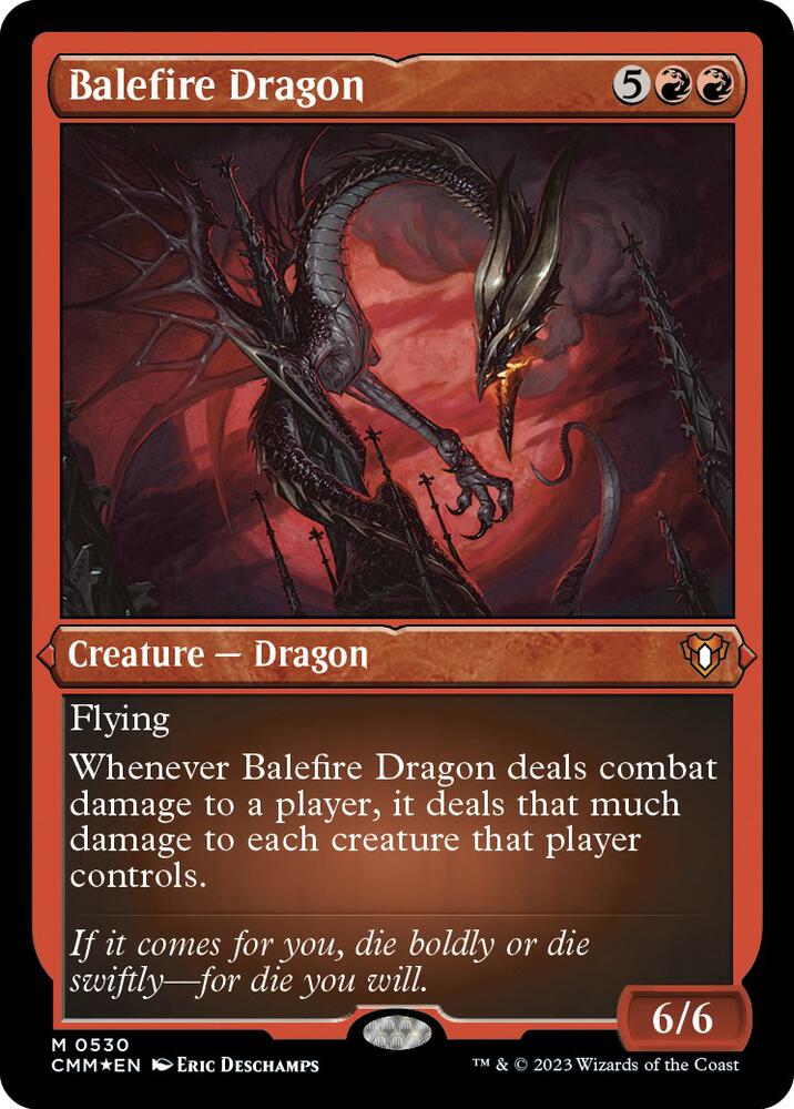 Balefire Dragon 530 (Commander Masters)  - Foil | Good Games Adelaide SA