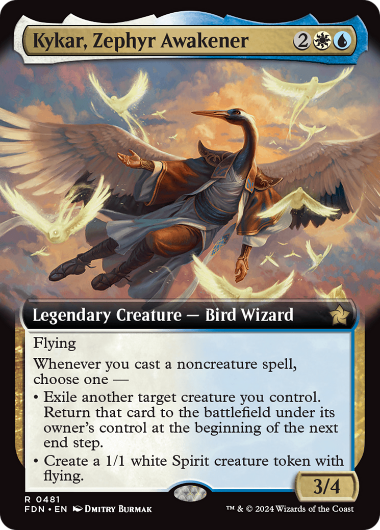 Kykar, Zephyr Awakener (Extended Art) [Foundations] | Good Games Adelaide SA