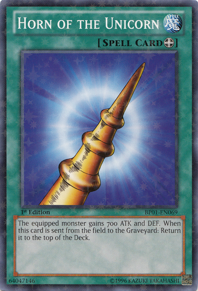 Horn of the Unicorn [BP01-EN069] Starfoil Rare | Good Games Adelaide SA