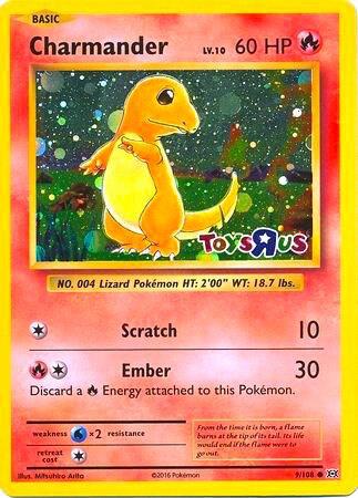 Charmander Toys R Us Promo 009/108 (Miscellaneous Cards & Products)  - Holofoil | Good Games Adelaide SA