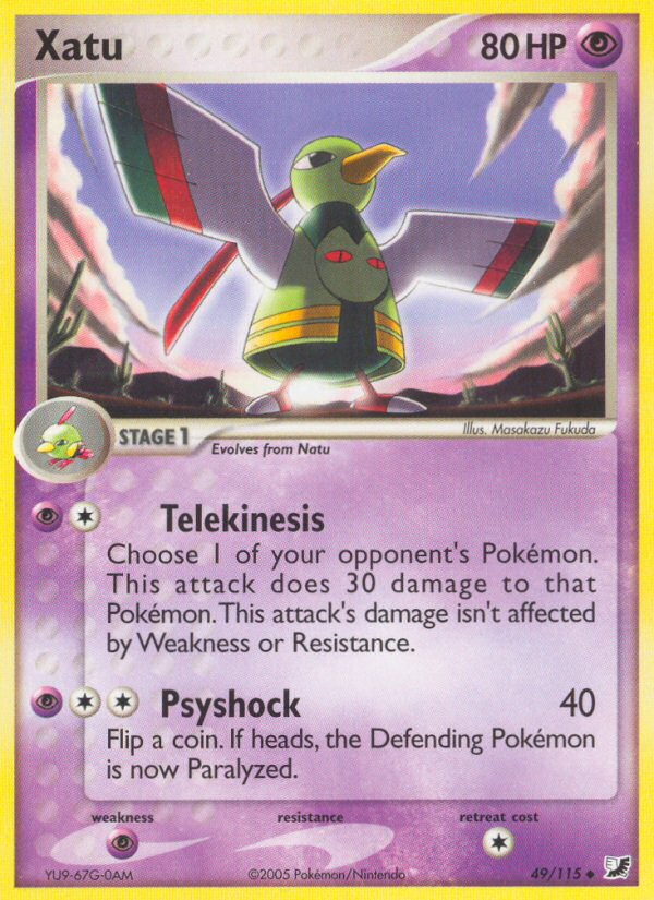 Xatu (49/115) [EX: Unseen Forces] | Good Games Adelaide SA