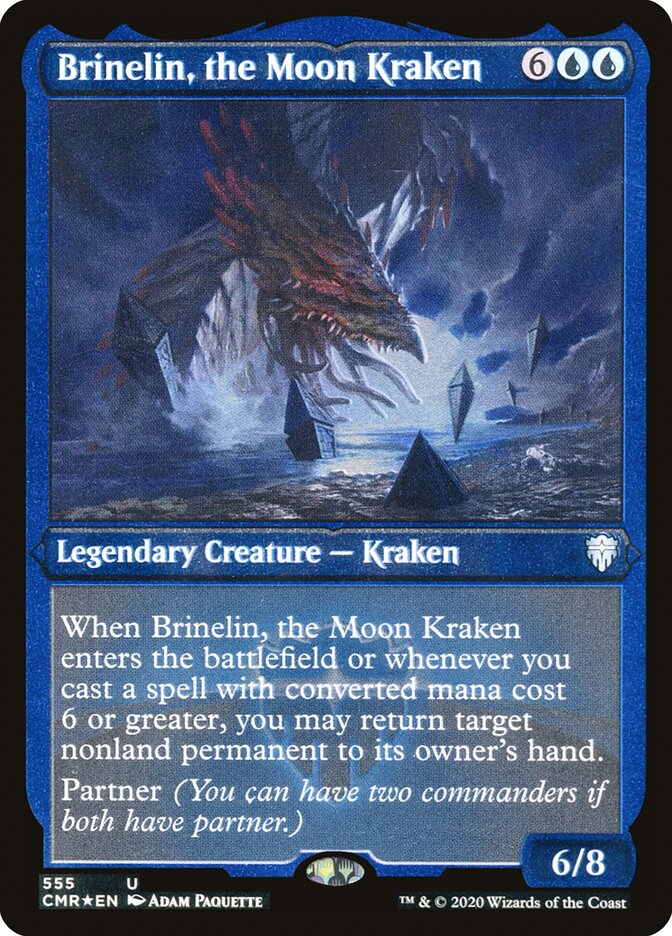 Brinelin, the Moon Kraken (Foil Etched) [Commander Legends] | Good Games Adelaide SA