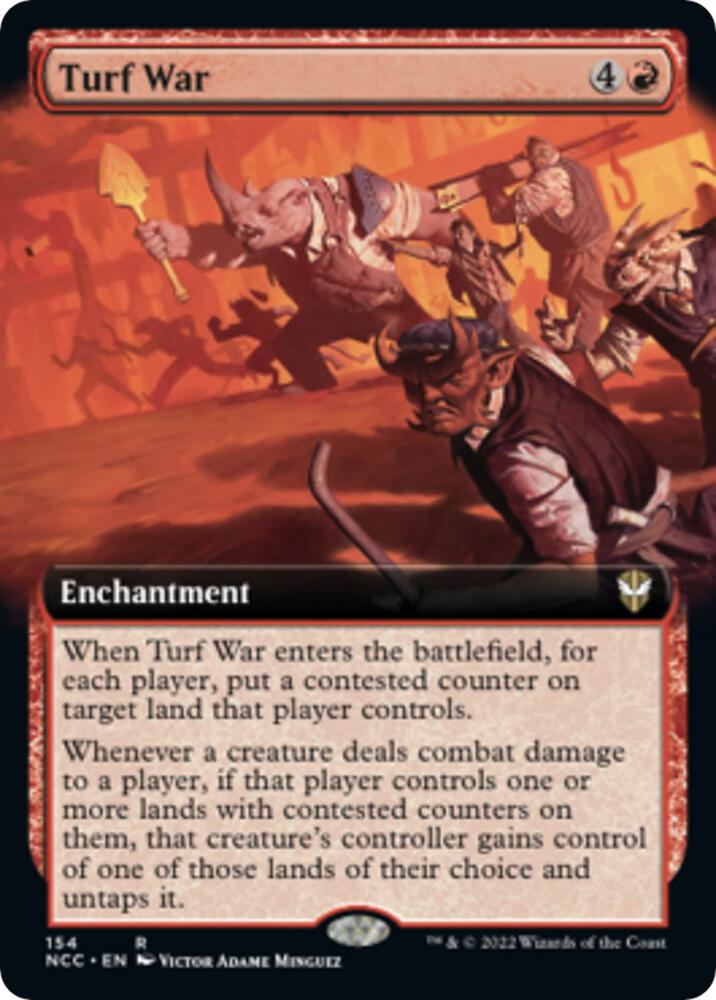 Turf War Extended Art 154 (Commander: Streets of New Capenna)  | Good Games Adelaide SA