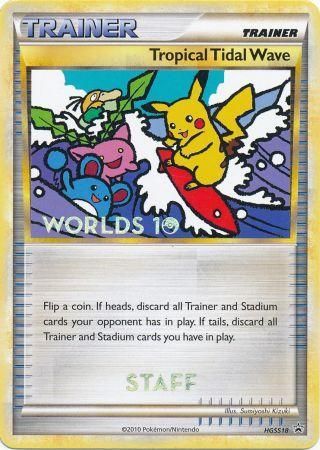 Tropical Tidal Wave (HGSS18) (Staff) [HeartGold & SoulSilver: Black Star Promos] | Good Games Adelaide SA