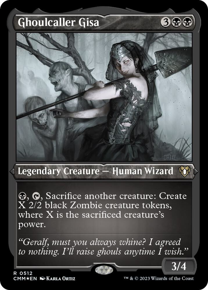 Ghoulcaller Gisa 512 (Commander Masters)  - Etched Foil | Good Games Adelaide SA