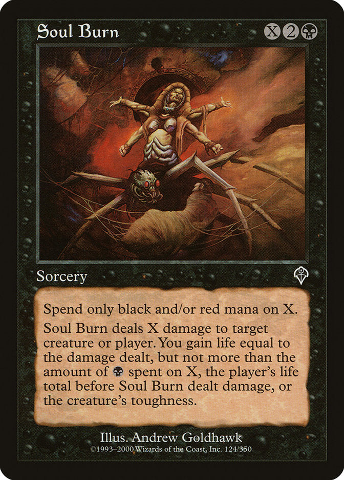 Soul Burn 124 (Invasion)  - Foil | Good Games Adelaide SA