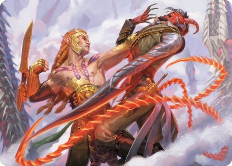 Tyvar's Stand Art Card [Phyrexia: All Will Be One Art Series] | Good Games Adelaide SA