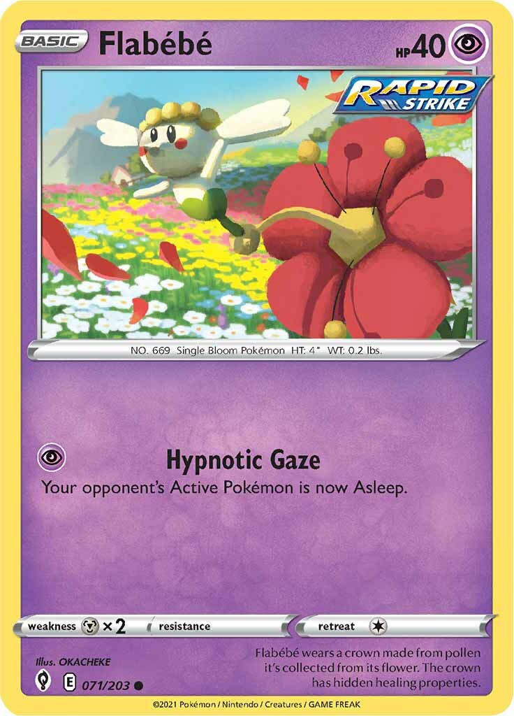 Flabebe (071/203) [Sword & Shield: Evolving Skies] | Good Games Adelaide SA
